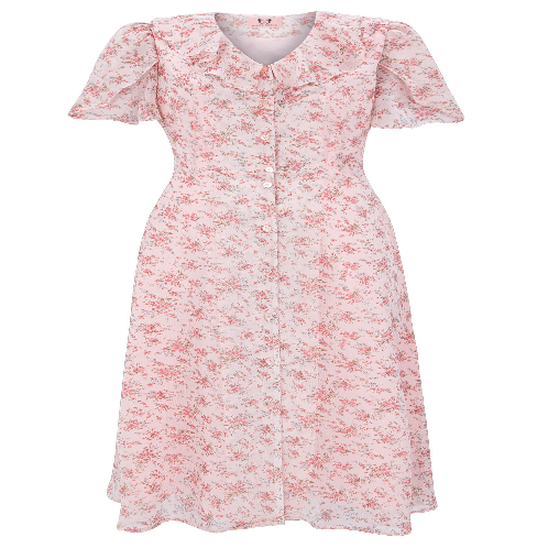 full image Ashley Pink Long Dress