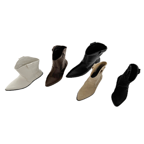 Ailee Western Middle Boots (4.5cm) | shoes korean style, sandals korean style, boots korean style